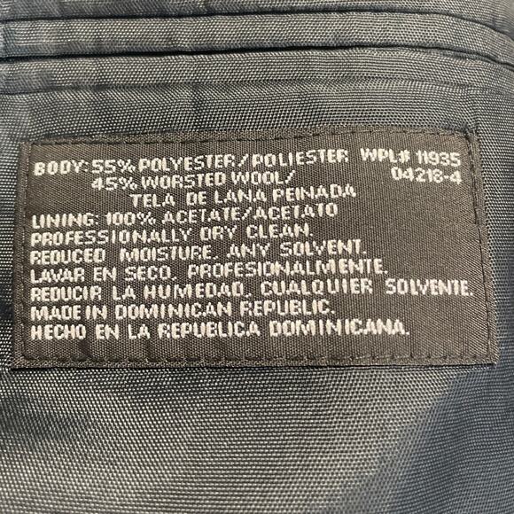 Towncraft Mens 44 Regular Wool Blend 2-Button Suit Jacket w Matching Pants - Picture 5 of 10